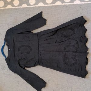 Victoria's Secret black embroidered dress - size 2